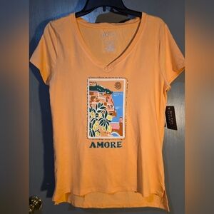 Amore Graphic Peach T-Shirt
